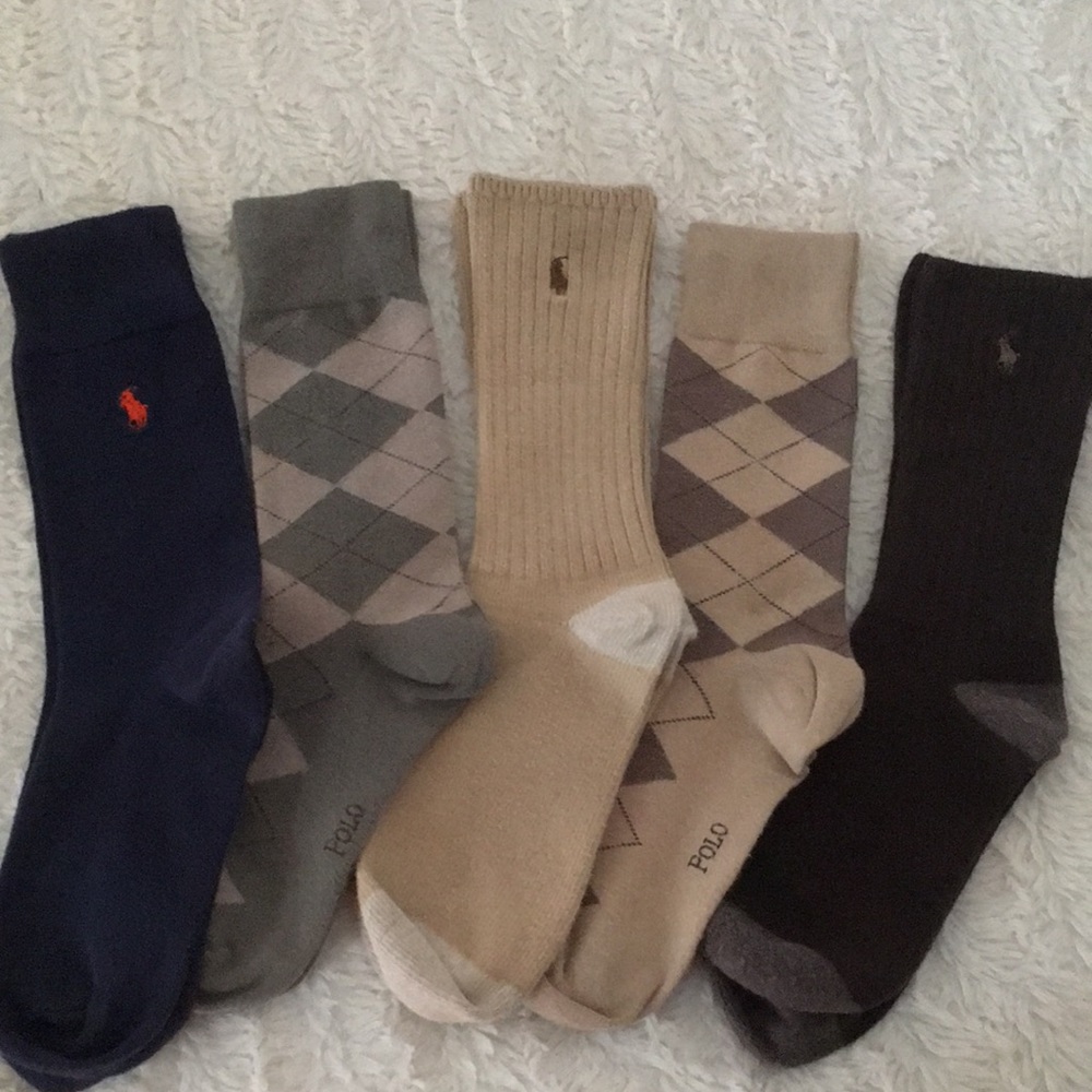 5 Pair Polo Ralph Lauren Socks